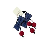 Elegant Sweet Cherries Bowknot Hair Clip For Little Girl Comfortable Bows Styling Accessory Various Occasion Hair Bows Women