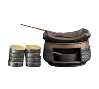 Elegant Teapot Warmer - Ceramic Heater Stand, 5×5 Inches Candle Holder with Base, Ceramic Material with Heat Resistance, Home Decor Multifunction Design, Table Oil Diffuser Function