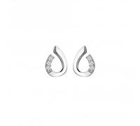 Elegant Teardrop Earrings | Hot Diamonds - Diamond / Sterling Silver