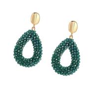 Elegant teardrop shape dangle earrings, faux crystal texture, comfortable drop earrings for daily wear or gift, フリーサイズ