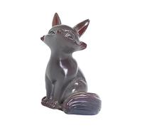 Elegant Temperature Sensitive Foxes Ornament Premium Resin Teas Ceremony Decoration Creative Gift Pet Figurine Unique Color Changing Pet Gift
