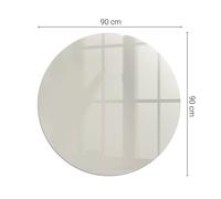 Elegant Tempered Glass Hearth Plate Protector for Modern Homes Color Light Cream