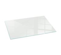 Elegant Tempered Glass Hearth Protector for Modern Homes Ivory Colour 120x60 cm