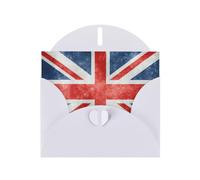 Elegant The Union Flag Pattern Print Greeting Cards With Envelopes,Thank You,Birthdays,Christmas,Valentine