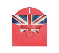 Elegant The Union Flag Pattern Print Greeting Cards With Envelopes,Thank You,Birthdays,Christmas,Valentine