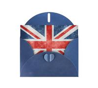Elegant The Union Flag Pattern Print Greeting Cards With Envelopes,Thank You,Birthdays,Christmas,Valentine