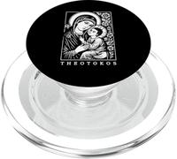 Elegant Theotokos Blessed Mother Mary Art Design PopSockets PopGrip for MagSafe