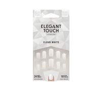 Elegant Touch Nails Core Colour - With Glue, 24 Nails - Cloud White
