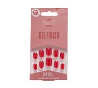 Elegant Touch – Nails – With Glue – Pillarbox Red – 24 Nails