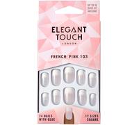 Elegant Touch Nails Artificial nails Natural French 103 Pink Medium