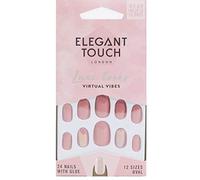 Elegant Touch Luxe Looks False Nails Collection Virtual Vibes 24 Oval Shaped Nails With Glue