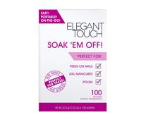 Elegant Touch Nail Decoration Kit, Soak Em Off - Pack of 100