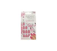 Elegant Touch Oval 24 False Nails With Glue Sweet Heart Romance