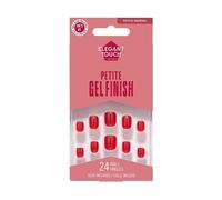 Elegant Touch Red Rose - Petite Squoval Nails