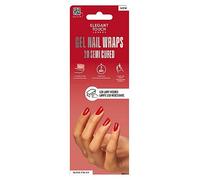 Elegant Touch Semi Cured Gel Nail Wraps Ruby Rouge 20s