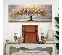 Elegant Tree of Life Gold Leaf Canvas Wall paintings Decor Landscape Posters and Prints Wall Art Modern Living Room Home Decor(70x140cm(28x55in)/Inner frame)