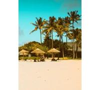 Elegant Tropical Beach Notebook Cover - Mrs. Parker-Bonham Edition soft cover notebook medium sized ( 7 x 10 inches), 200 College ruled pages, Thick ... Journaling And reflection. Beach cover design