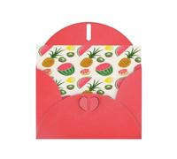 Elegant Tropical Fruits Print Greeting Cards With Envelopes,Thank You,Birthdays,Christmas,Valentine