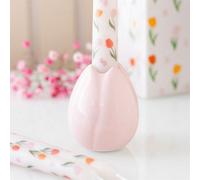 Elegant Tulip-Shaped Ceramic Candle Holder For Spring Decor & Gifts