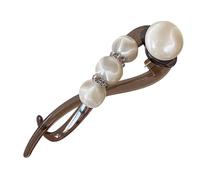 Elegant Twist Barrette - Pearl Decor Non Slip Jaw Fashion, Twist Clip with Chic Design Function, Hair Barrettes and Ponytail Holder for Women Mom Wife Daughter and Girlfriend Accessories, Multicolor