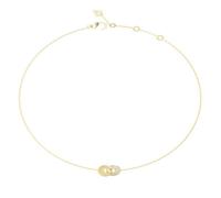 Elegant Two Links Necklace by Guess - Stainless Steel / Crystal