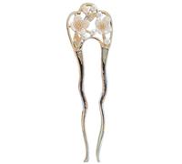 Elegant U Shaped Pearl Flower Hairpin for Wedding and Culture | Safe Hair Styling Accessories Elegant Pearl Flower Hairpin