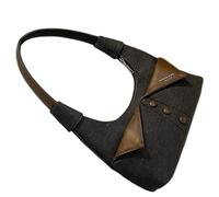 Elegant Underarm Bag Women Korean Styles Shoulder Bag Commuting Contrasting Color Handbag All-matching Armpit Women Shoulder Korean Styles Armpit Handbag All-matching Underarm