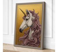 Elegant Unicorn Fantasy Canvas Wall Art Print 18x12 Inch (46 x 30 cm)