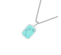 Elegant Unique Rectangle Pendant Necklace Jewelry Adjustable Neck Necklace Suitable for Women Fashion Geometric Gift Men Accessory, One size, As described, As described