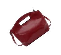 Elegant Unisex Representative Bag Vintage Inspired PU Construction Ergonomic Plan for Businesslike PU Handbag, Red, Mass Beauty