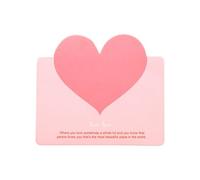 Elegant Valentine's Day Engraved Paper Greeting Card for Birthday and Holiday Retro Message Wishes 10PCS (One Size)