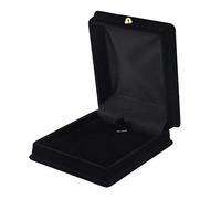 Elegant Velvet Necklace Pendant Box Box For Jewelry Display Wedding Engagment Valentine's Day Showcase Triple Holder White
