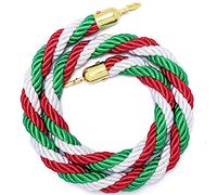 Elegant Velvet Rope Barrier - Hemp Twisted Support Line for Crowd Control Stylish Queue Divider for Events Perfect for Red Carpet and Venue Use