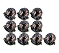 Elegant Veterans Honors Badge Sturdy Alloy Finish Patriotic Lapel Pins Portable Decoration for Clothing and Accessories Casual Wear Badge