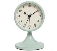 Elegant Vintage Metal Alarm Clock for Kids Quiet Operation and Luminous Features Enhances Learning Environment (Green)