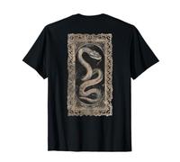 Elegant vintage snake terrarium reptile backprint snake T-Shirt