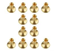 Elegant Vintage Taper Candle Holders, Iron Candlestick Set for Wedding Dining Table Decor, Copper and Chrome Centre Pieces, Mantel Display Stands for Home Party Reception Ornaments(12-pack Copper)