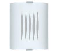 Elegant Wall Or Ceiling Light With Satin Glass Shade And E27 Bulb Socket