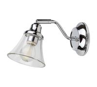 Elegant Wall Sconce Lamp E14 Chrome Steel Retro Vintage Classic Bathroom IP44 HQ