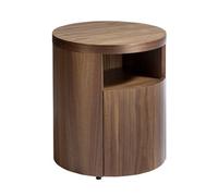 Elegant Walnut Bedside Table - Model 7051 By Angel Cerda