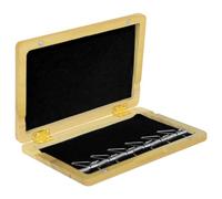 Elegant Walnuts Bassoon Spring Plates Holder Wall Mountable Case For 6 Spring Plates Natural Wood Box Accessories Wooden Organizer