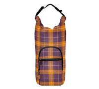 Elegant Water Bottle Holder for Hiking, 60/60/81/1150 ml, for Walks, Purple Checked, Multicoloured., One Size, Casual, Multicoloured., One size, Casual