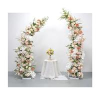 Elegant Wedding Arch with White and Pink Floral Arrangement Stunning Backdrop Decor for Events Party Decorations Stage Props and Window Displays Flower and Balloon Stand by