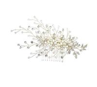 Elegant Wedding Headdress Bridal Hair Comb Rhinestone Imitation Pearl Headpiece Women Hair Accessory
