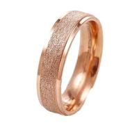Elegant Wedding Rings for Men and Women Made of Stainless Rose Gold, Exclusive Jewellery for Couples, Symbolising Love and Connection, H, Metal, No Gemstone