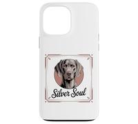 Elegant Weimaraner Portrait, Silver Soul Case for iPhone 13 Pro Max