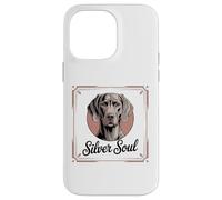 Elegant Weimaraner Portrait, Silver Soul Case for iPhone 14 Pro Max