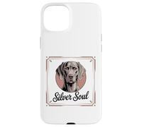 Elegant Weimaraner Portrait, Silver Soul Case for iPhone 15 Plus