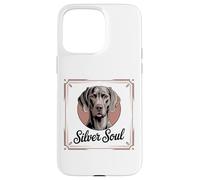 Elegant Weimaraner Portrait, Silver Soul Case for iPhone 15 Pro Max