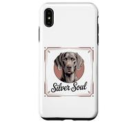 Elegant Weimaraner Portrait, Silver Soul Case for iPhone XS Max